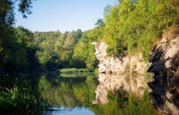 istock River and rock canyon. Shot on film 908205026