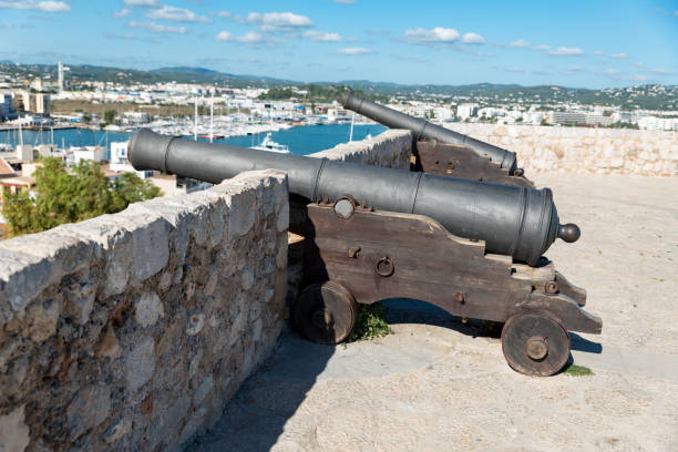 istock Ancient bronze cannon in Ibiza 908205386