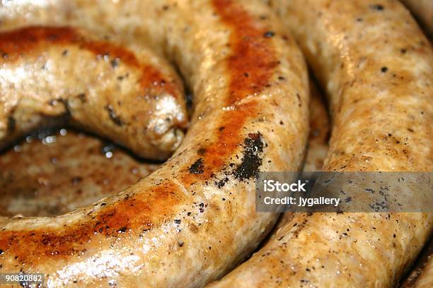 Sausage Link Stock Photo - Download Image Now - Bun - Bread, Color Image, Connection