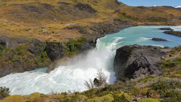 Photo of Waterfall in the Torres del Paine National Park in Chile