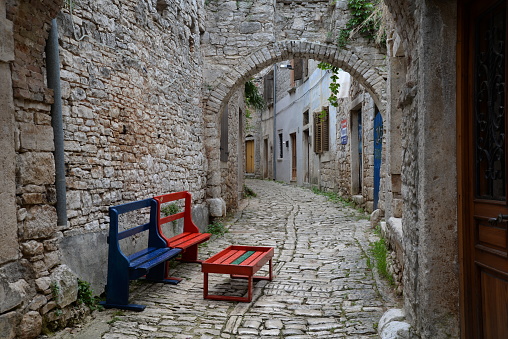 Alley in Bale, Croatia