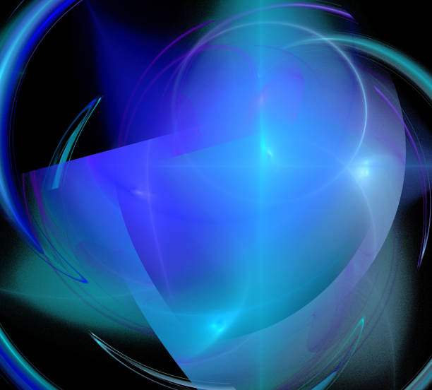 istock image of one Digital Fractal on Black Color 908220972