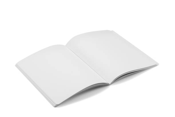 istock Mock-up magazines, book or catalog on white table background 908223238