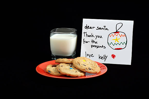 istock Santa's cookies and milk 90822578