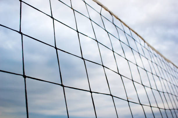 istock Volleyball net in the sky 908227440