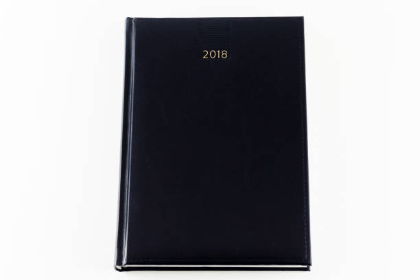 istock 2018 Black Agenda Organizer diary day week month Calendar planner isolated on white background 908227486