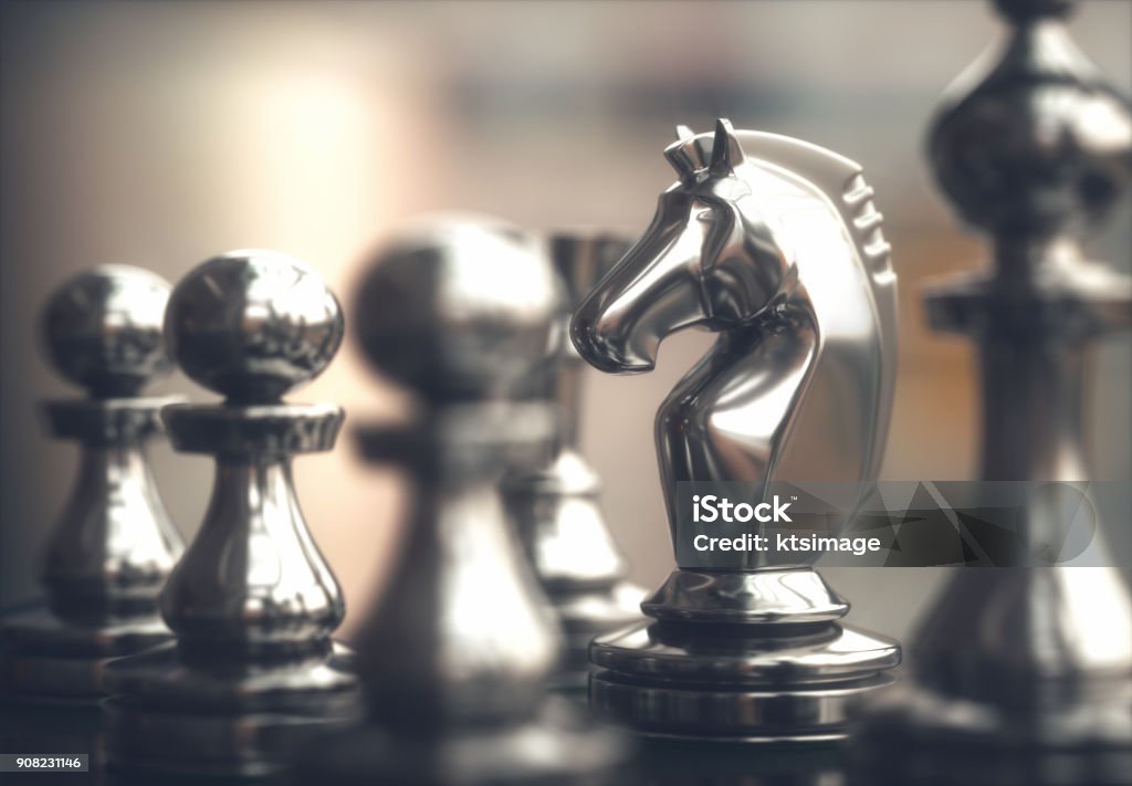 チェス部分チェス盤 - 戦略のロイヤリティフリーストックフォト