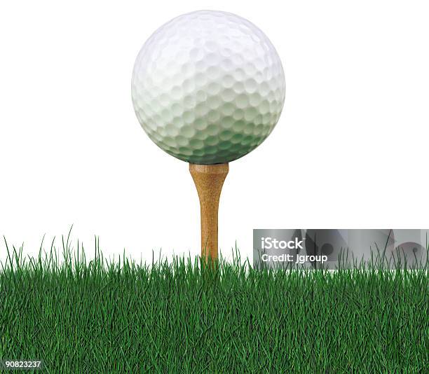 Golf Ball On Tee Stock Photo - Download Image Now - Close-up, Color Image, Drive - Ball Sports