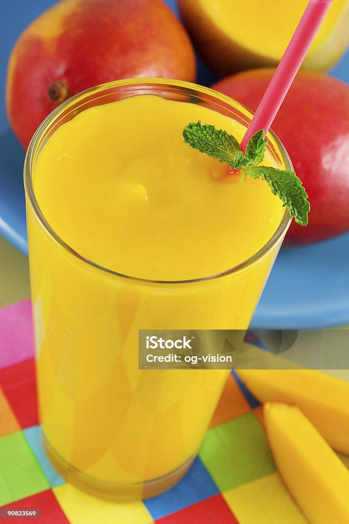 Mango smoothie  Color Image Stock Photo