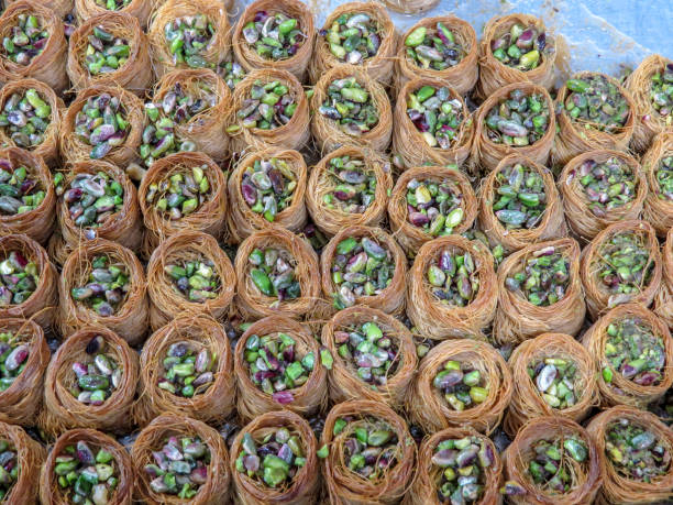 Cakes in Nazareth, Israel stock photo