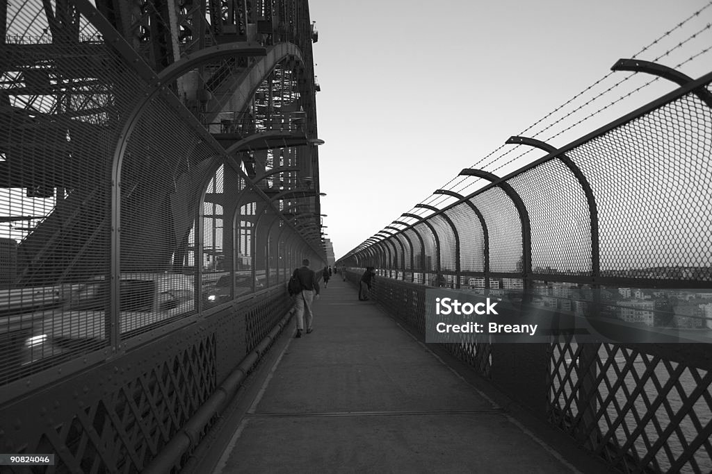 A Sydney Harbour Bridge, a passarela - Foto de stock de Arco - Característica arquitetônica royalty-free