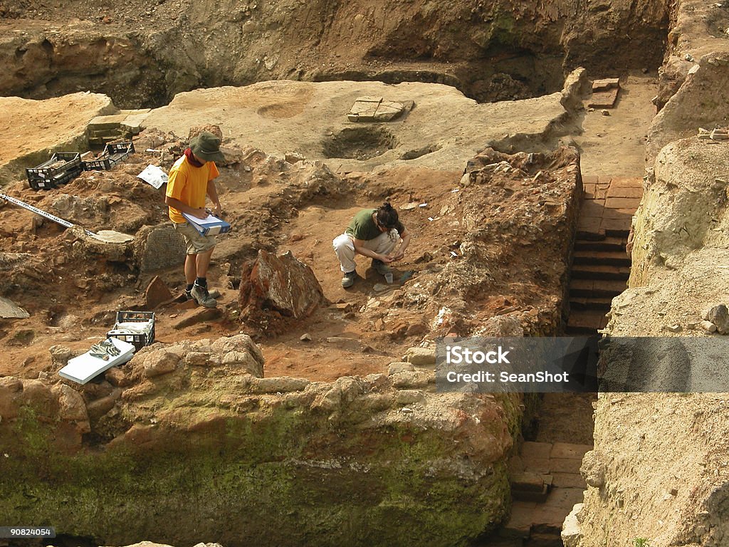 Archeologists at work II  Archaeology Stock Photo