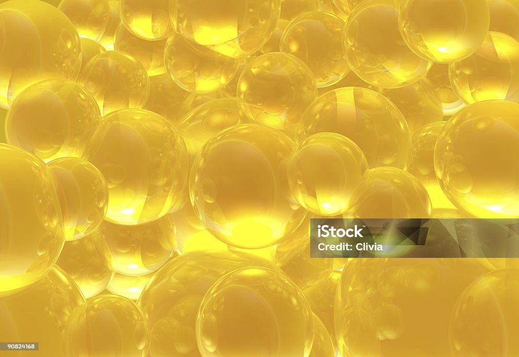 Golden Bubbles - Lizenzfrei Blase - Physikalischer Zustand Stock-Foto