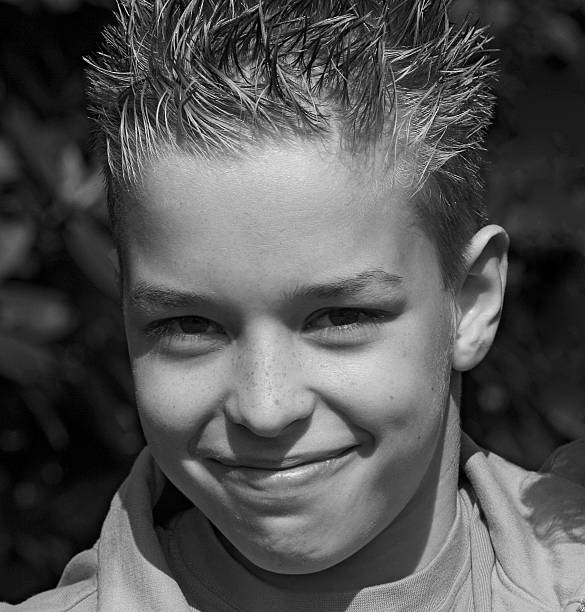 istock Portrait of a child (BW) 90824237