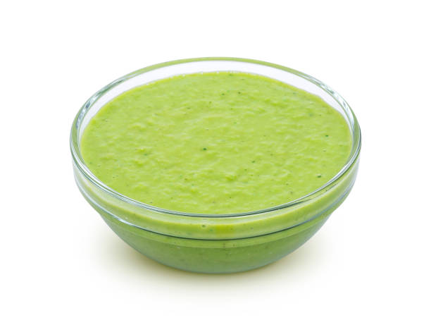 istock Wasabi sauce isolated on white background 908245370