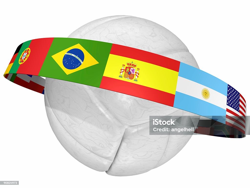 Campeonato internacional: volley Bola - Royalty-free Bandeira Foto de stock