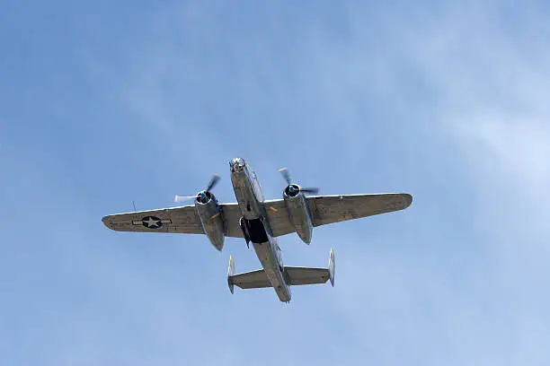 B-25J Mitchell fly-over