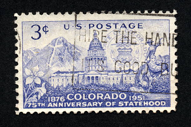 Vintage American Stamp 1951, Ephemera. goldco review article stock pictures, royalty-free photos & images