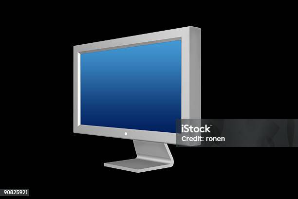 Monitor Screen Side View Stock Photo - Download Image Now - Black Color, Brussels World Trade Center, Business