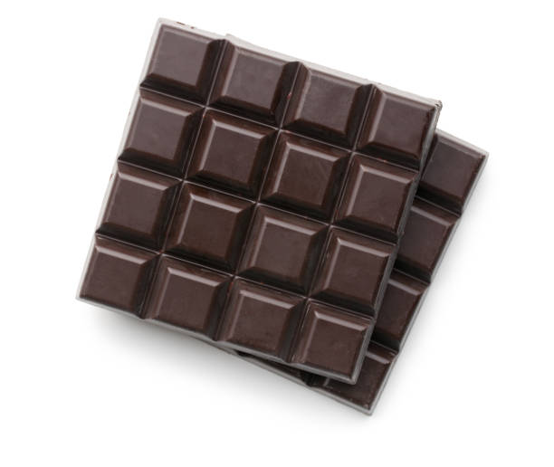 dunkle schokolade bars - dark choccolate stock-fotos und bilder