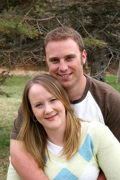 istock Young Couple Portrait 90826022