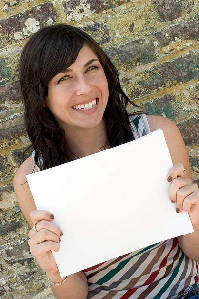 istock Blank Sign Girl 90826305