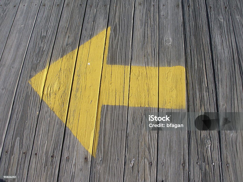 Yellow flecha - Foto de stock de Amarillo - Color libre de derechos