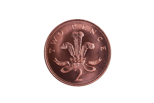 nowa moneta z dwoma pensami - royal bank of scotland zdjęcia i obrazy z banku zdjęć