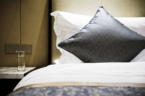 istock Elegant and comfortable bedroom interior 908264724