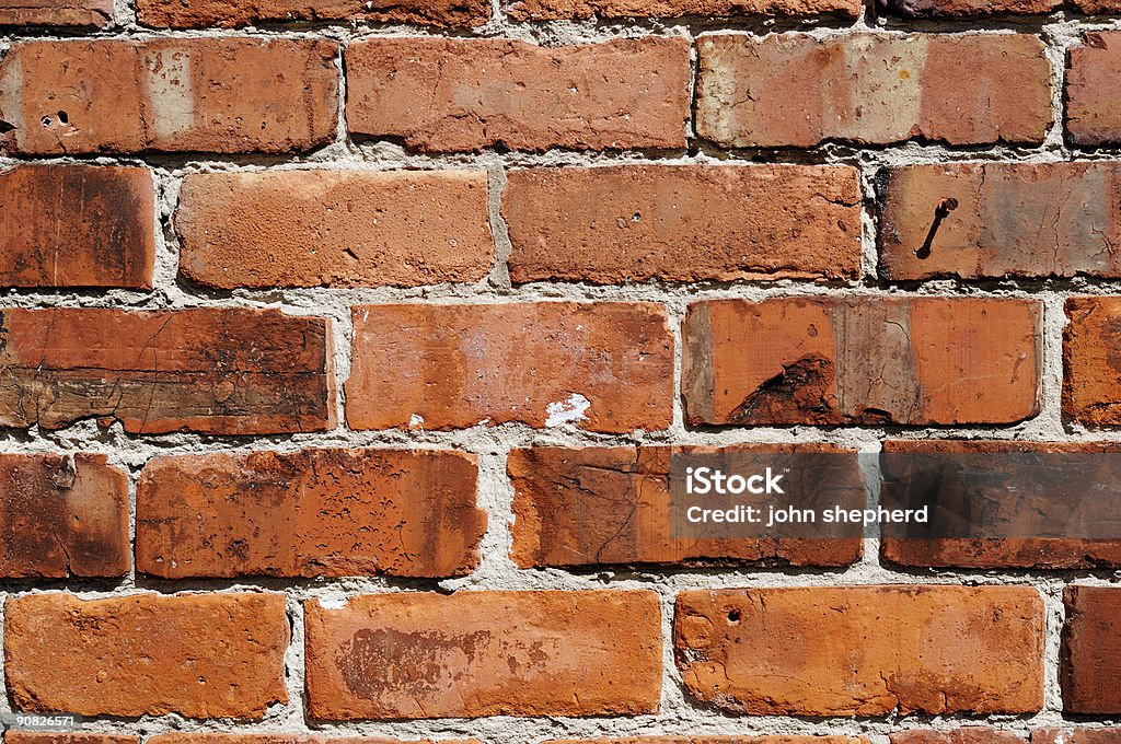 오래된 붉은 벽돌 벽을 배경으로 - 로열티 프리 0명 스톡 사진