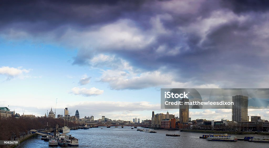 Панорама Темза Лондон - Стоковые фото Англия роялти-фри