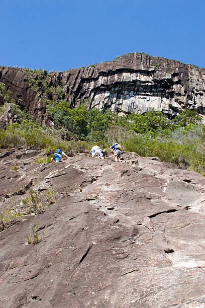 Steep climb1 stock photo