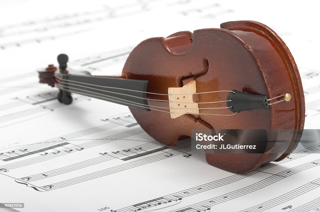 Violino - Royalty-free Branco Foto de stock