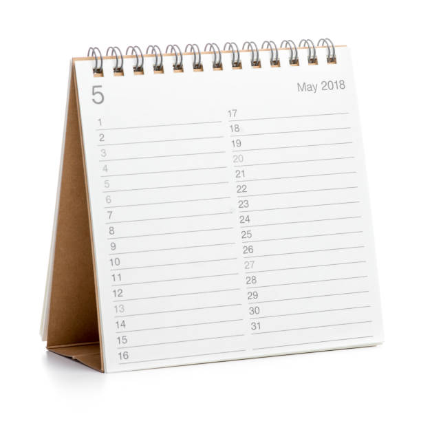 istock Minimal desk calendar 2018 isolated 908270780