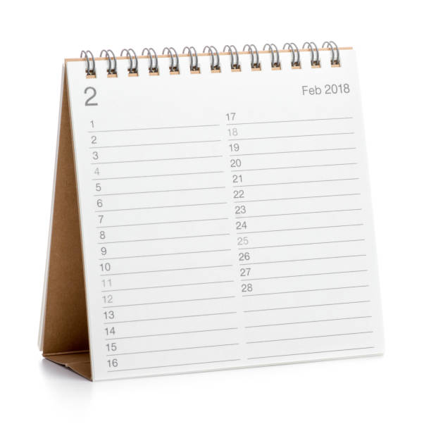 istock Minimal desk calendar 2018 isolated 908270788