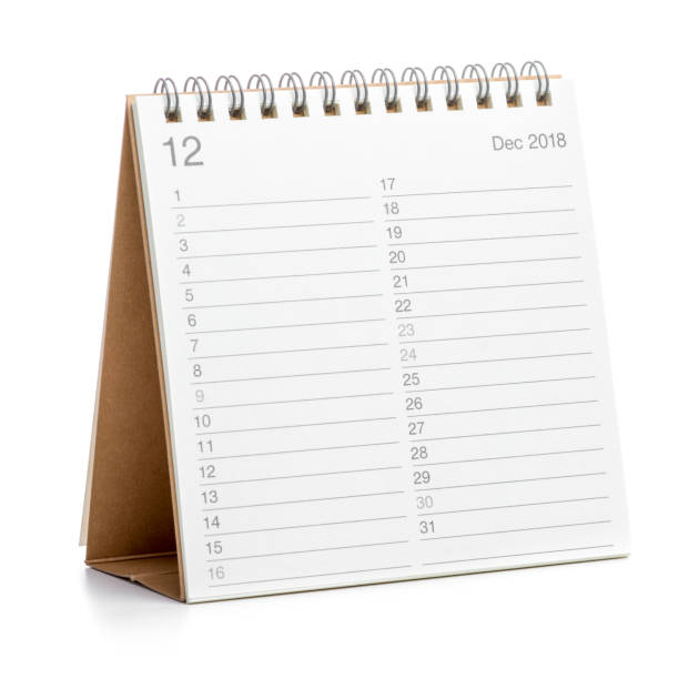 istock Minimal desk calendar 2018 isolated 908270802