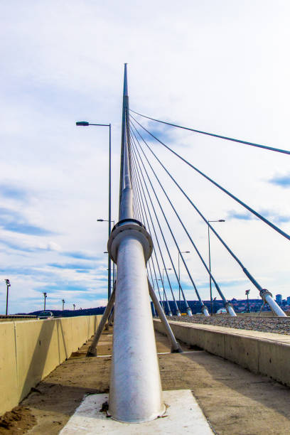 istock Construction of the bridge on Ada in Belgrade 908270806