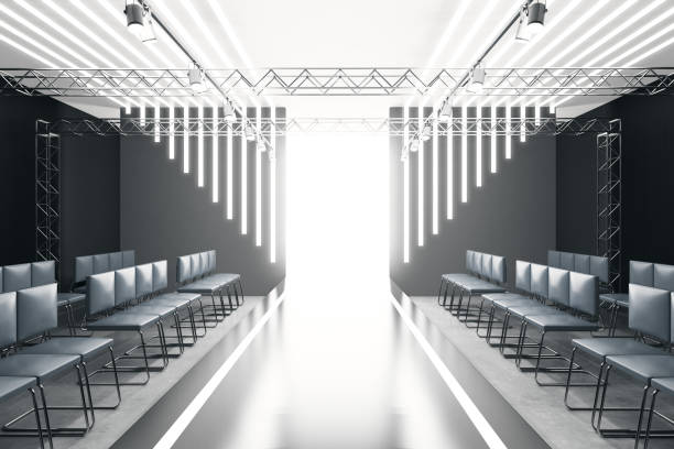 istock Contemporary empty fashion runway 908270904