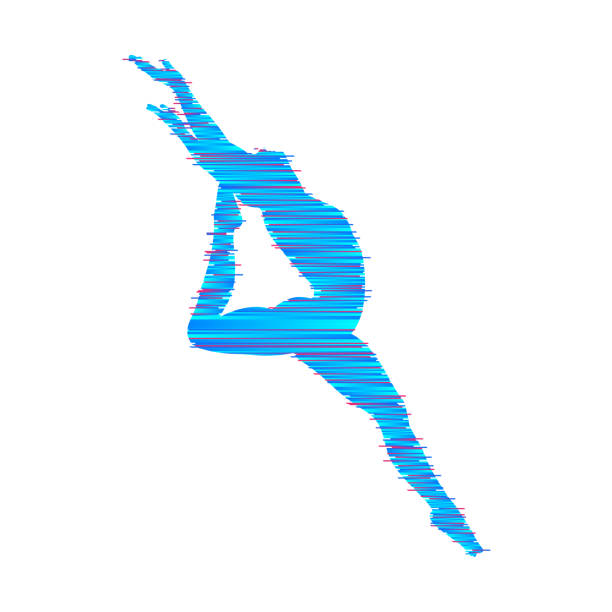istock Man is posing and dancing. 3d model of man. Sport symbol. Vector illustration. 908271616