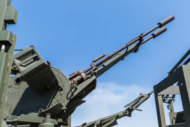 istock Anti-aircraft twin-barreled auto-cannon 908272394