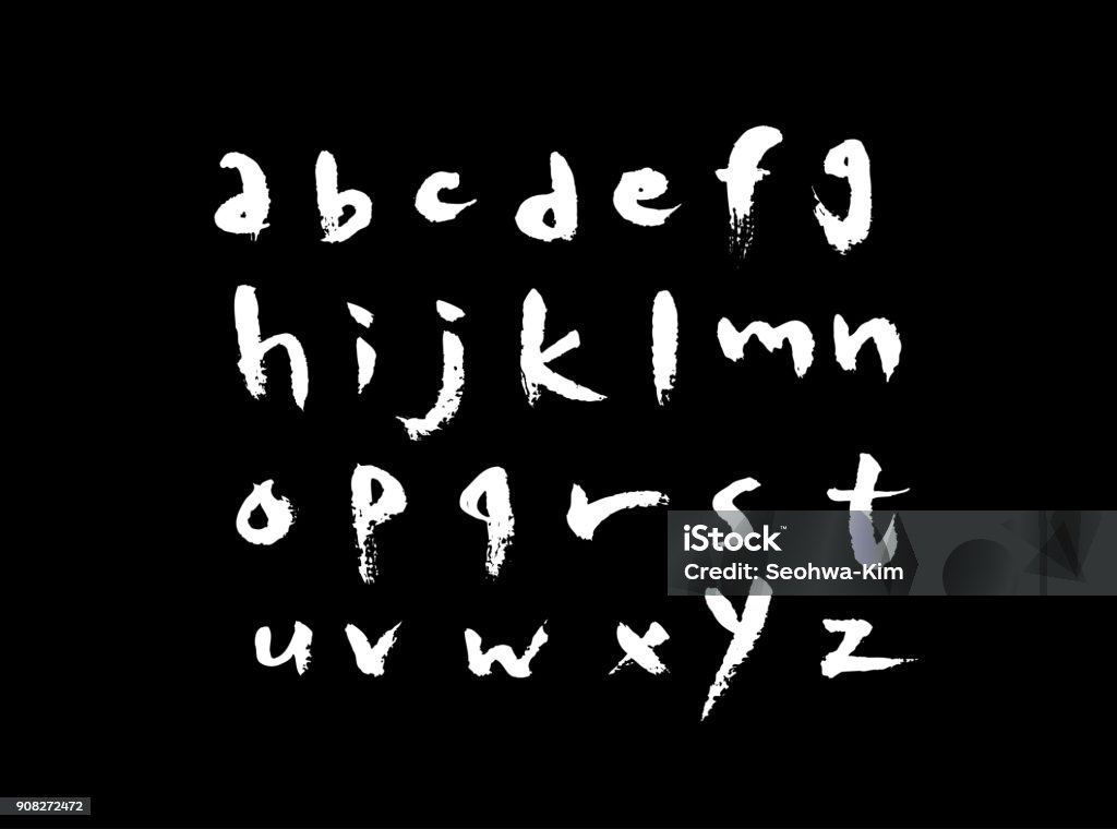 Vector Fonts Stock Illustration - Download Image Now - Alphabet ...