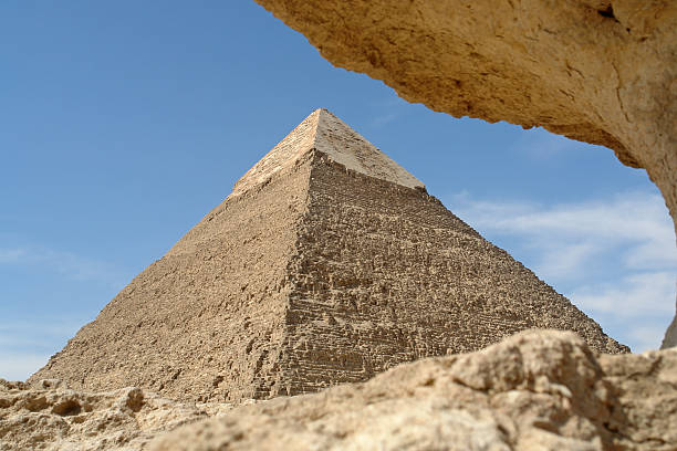 Hug of a Pyramid  pyramid giza pyramids close up egypt stock pictures, royalty-free photos & images