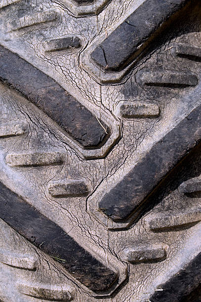istock Close-up of old tyre 90827608