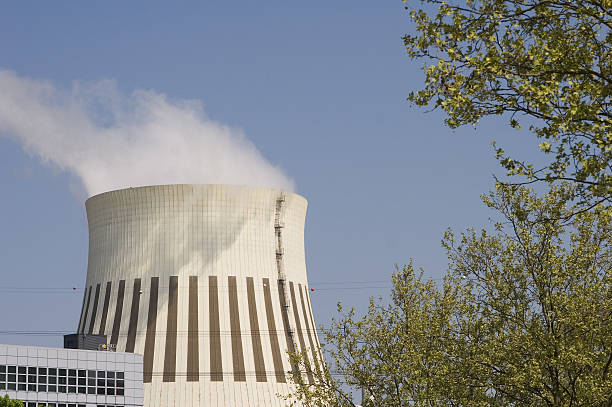 cooling tower stock photo