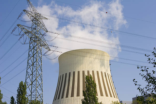 cooling tower 2 stock photo