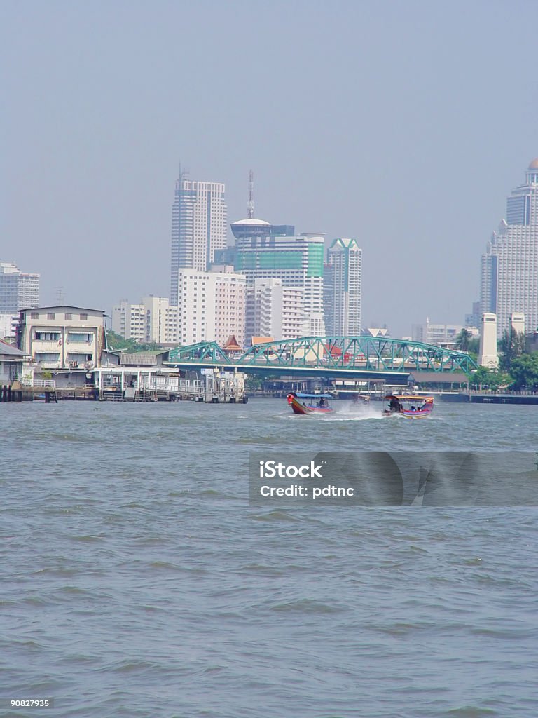 Thailandia, Bangkok-Shot lungo fiume - Foto stock royalty-free di Acqua