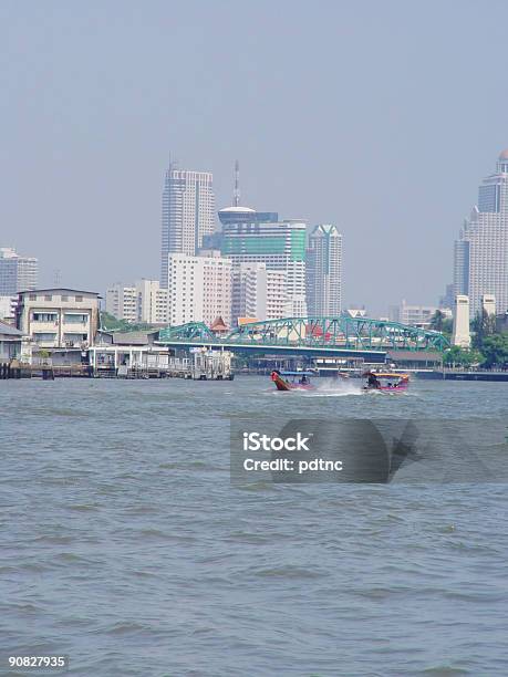 Thailandia Bangkokshot Lungo Fiume - Fotografie stock e altre immagini di Acqua - Acqua, Asia, Bangkok