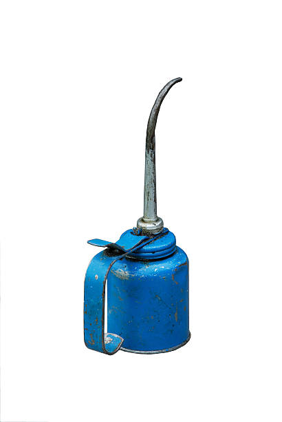 istock Well Used Blue Oil Can 90827977