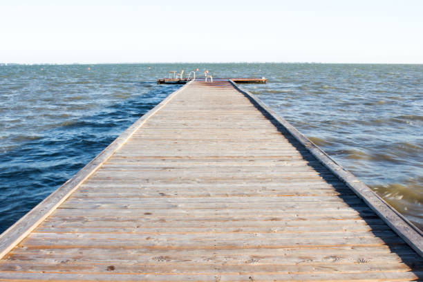 istock Wooden pier on the seafront 908289632