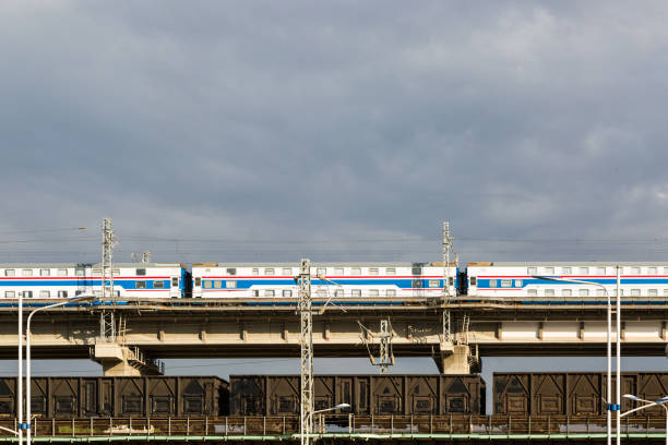 istock Electric locomotive, high-speed train， material 908290078
